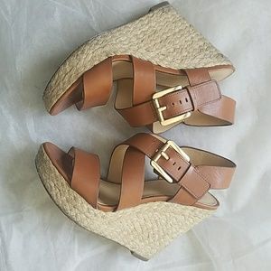 Michael kors brown wedges 6M